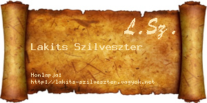 Lakits Szilveszter névjegykártya